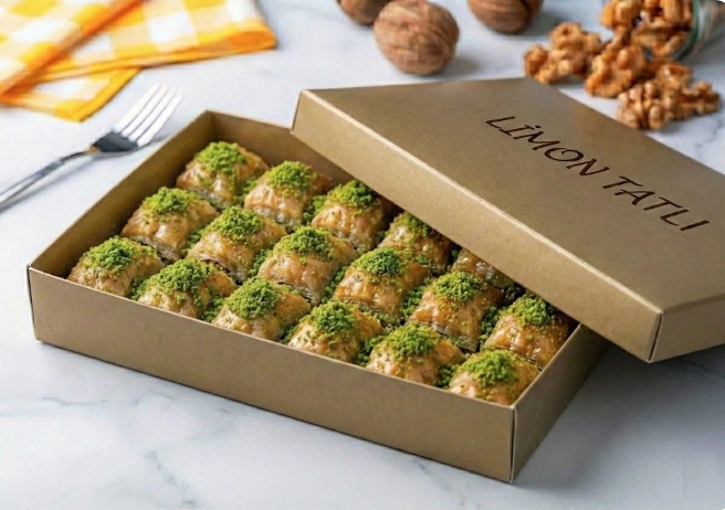 Ekonomik Paket 1 kg Fıstıklı Baklava