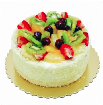 Şık ve Lezzetli Karışık Meyveli 6-9 Kişilik Pasta